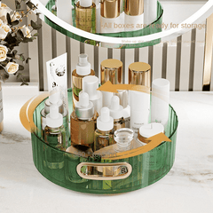 360 Spinning Makeup Organizer High Capacity Skincare Clear Storage