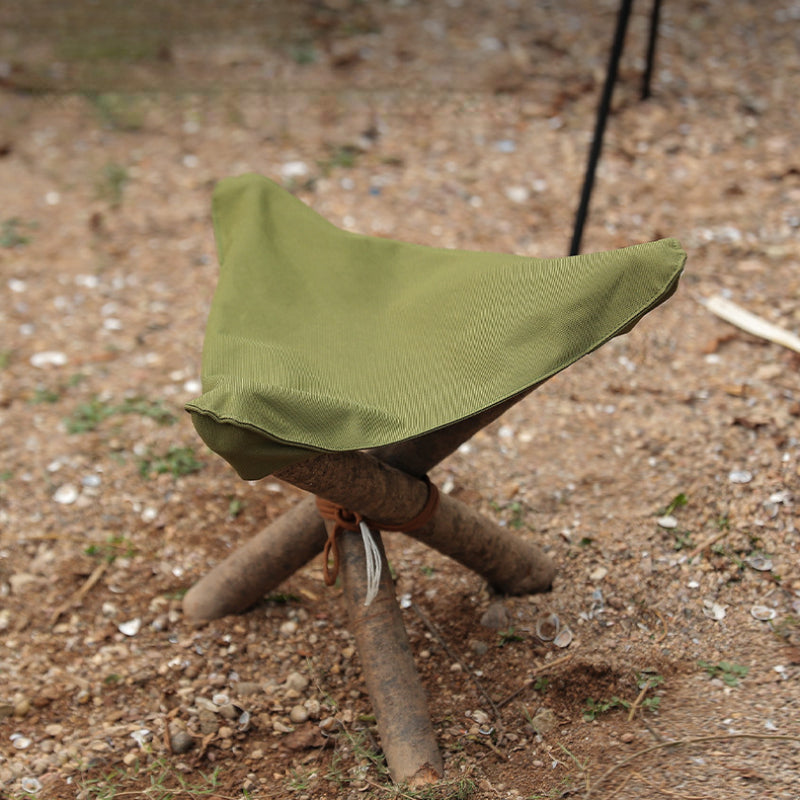 Waterproof Canvas Portable Triangular Stool High Strength Fabric
