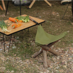 Waterproof Canvas Portable Triangular Stool High Strength Fabric