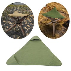 Waterproof Canvas Portable Triangular Stool High Strength Fabric