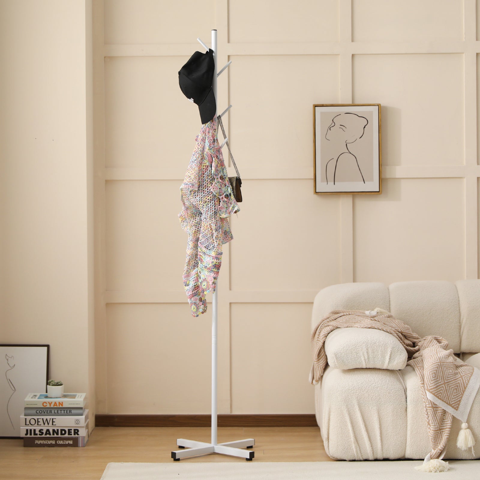 Floor Standing Coat Rack Tree-shaped Storage Rack