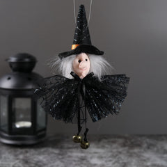 Halloween Hanging Ornament Pumpkin Ghost Witch Cat Charm Scary Witch Pendant
