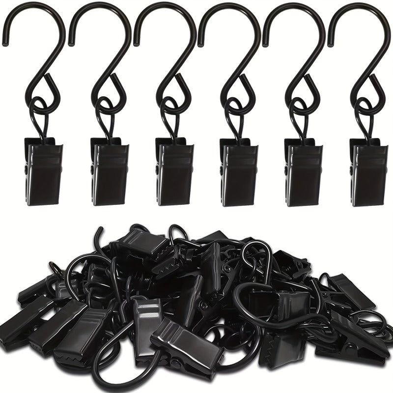 20pcs S Hooks for Curtains 5.71cm Hanging Party Light Clips Hangers