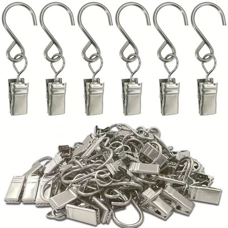 20pcs S Hooks for Curtains 5.71cm Hanging Party Light Clips Hangers