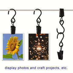 20pcs S Hooks for Curtains 5.71cm Hanging Party Light Clips Hangers