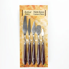 5pcs Stainless Steel Painting Knives Mixing Set For Acrylic Painting