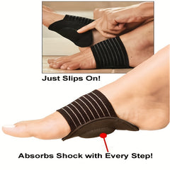Elastic Arch Pads Foot Protector Running Foot Arch Support Pads