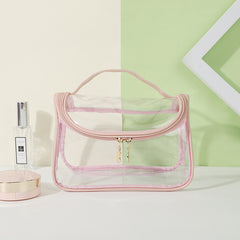 Transparent Waterproof Makeup Bag Clear PVC Cosmetic Bag Portable Toiletry Organ