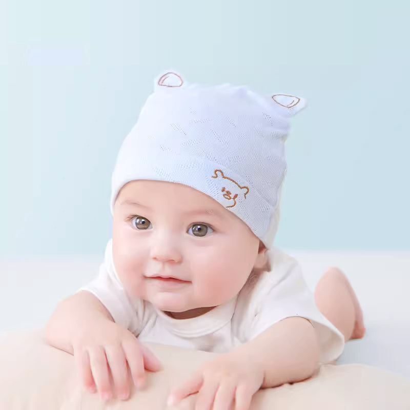 Newborn Baby Thin Cotton Beanie for Photography Prop 0-12 Years