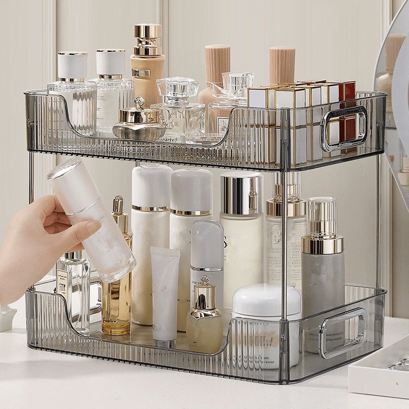3 Tier Vanity Tray Skincare Makeup Organizer Shelf