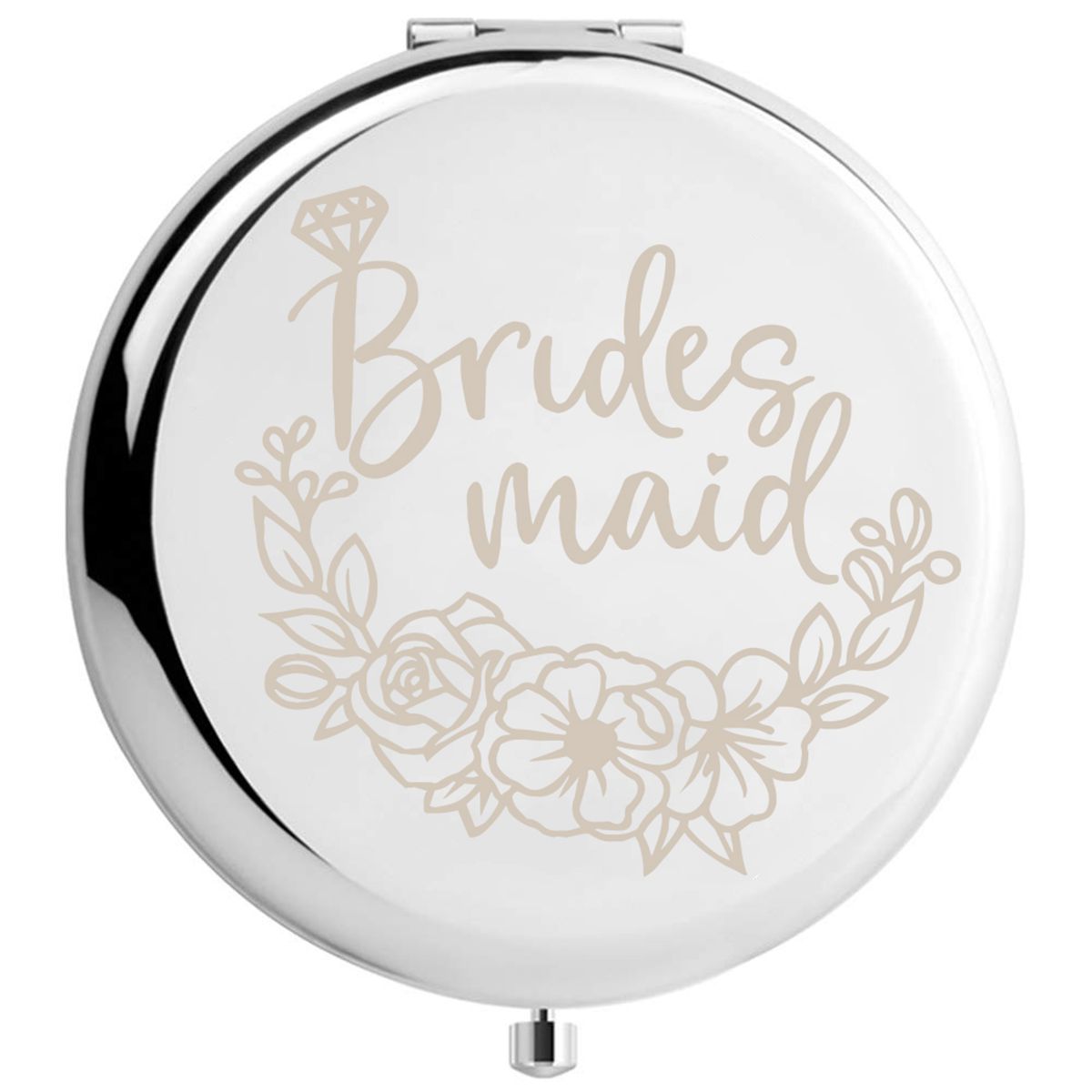 Wedding Compact Mirror Bridesmaid Gift Maid Of Honor Makeup Mirror