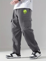 Men's Graphic Print Stretch Cargo Pants for Summer