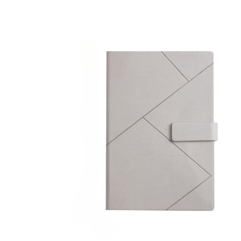A5 Embossed Notebook for Business Office, Meeting Records Notepad Set