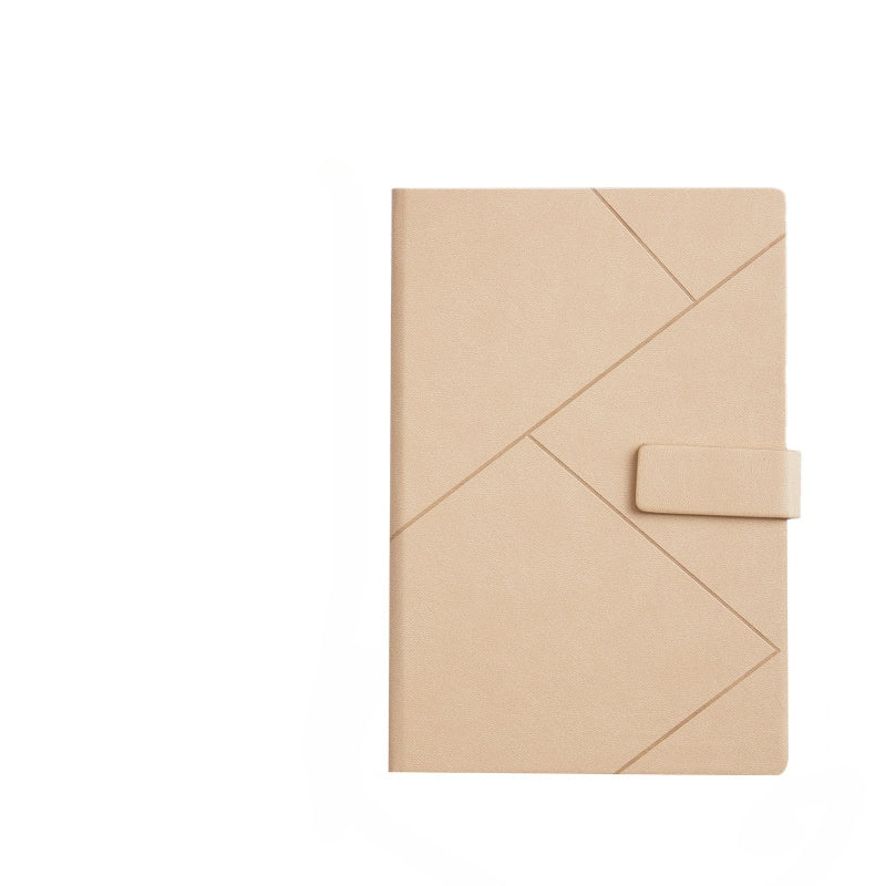 A5 Embossed Notebook for Business Office, Meeting Records Notepad Set