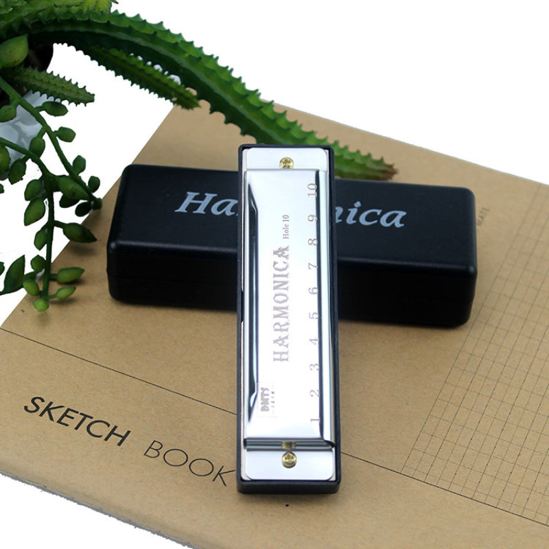 10-Hole Harmonica Key C Mouth Organ for Beginners