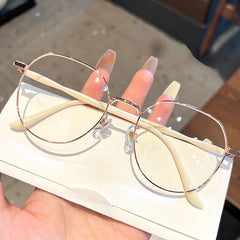 Retro Thin Frame Glasses Anti Light for Computer Tablet Mobile Games