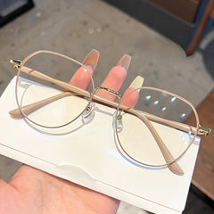 Retro Thin Frame Glasses Anti Light for Computer Tablet Mobile Games