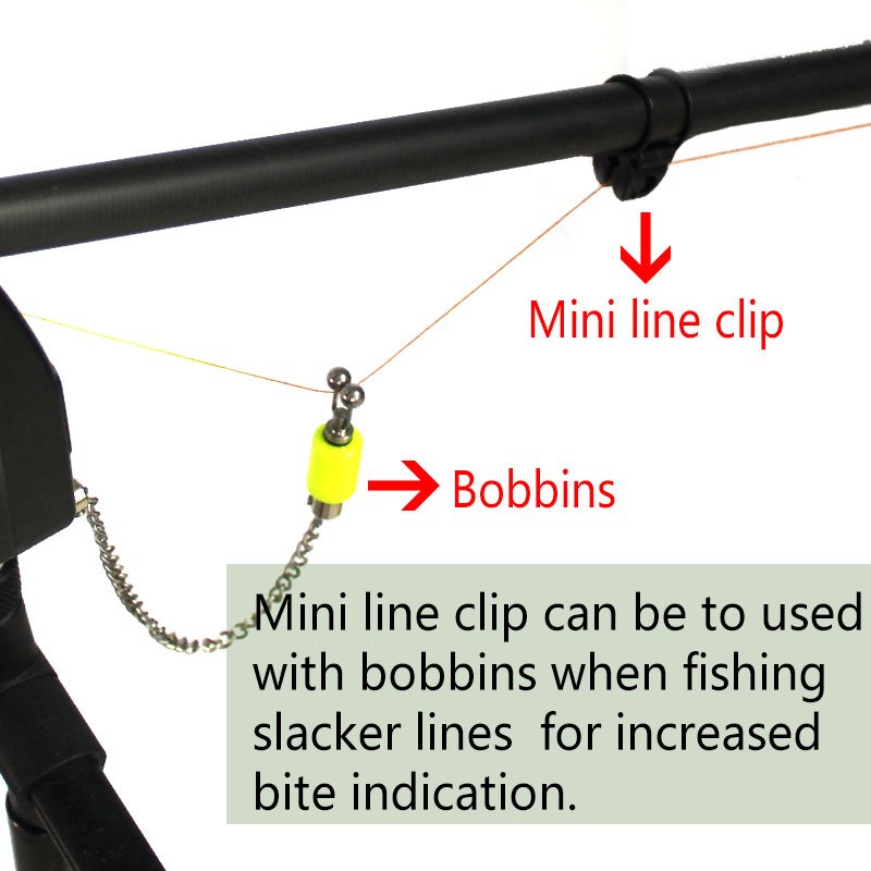 2pcs Mini Line Clip Bobbin Fishing Alarm Bite Indicator Tackle Equipment