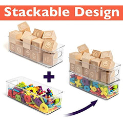 1pc Plastic Fridge Organizer Bins Food Safe for Snack Fruit Vegetable Beverage