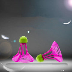 3PCS Windproof Shuttlecock for Training Multicolor Nylon Badminton