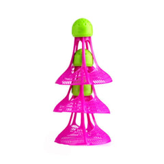 3PCS Windproof Shuttlecock for Training Multicolor Nylon Badminton