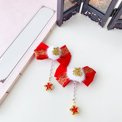 2pcs Bow Knot Hairpin Crown Decor Hair Clip Girls Accessories