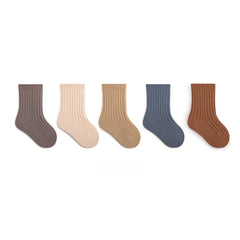 5 Pairs of Cozy Autumn Socks for Baby Boys & Girls