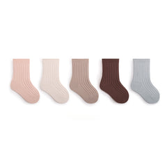 5 Pairs of Cozy Autumn Socks for Baby Boys & Girls