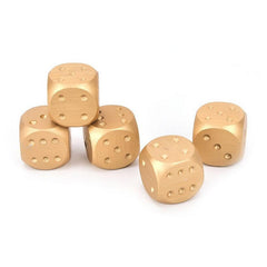 Aluminium Alloy Dice Set for Table Game Poker with Storage Box