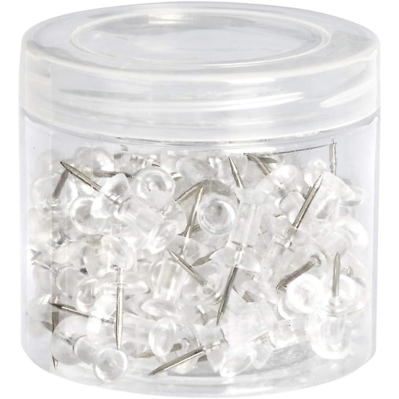 100 Transparent I-Shaped Nails in Box