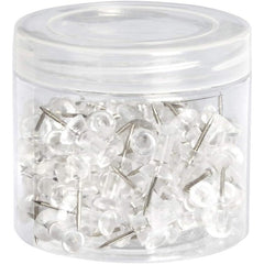100 Transparent I-Shaped Nails in Box