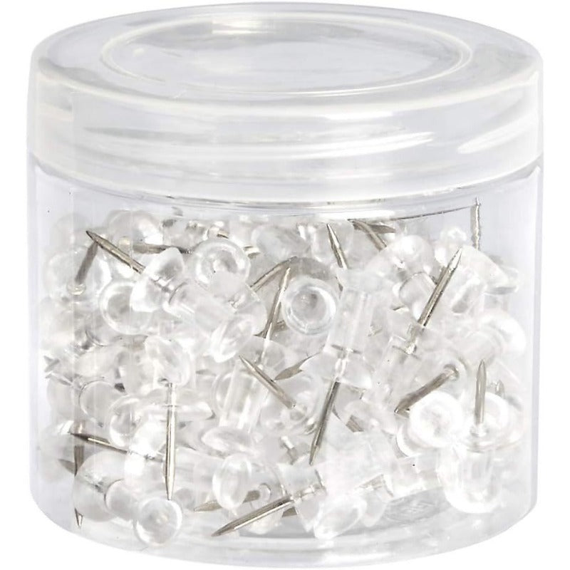 100 Transparent I-Shaped Nails in Box