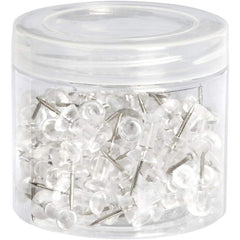 100 Transparent I-Shaped Nails in Box