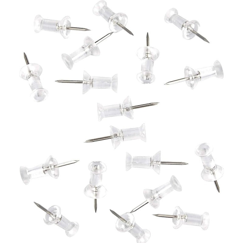 100 Transparent I-Shaped Nails in Box