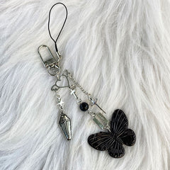 Y2K Butterfly Bag Pendant Sweet Coll Cross Chain Key Pendant