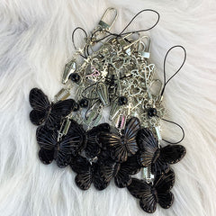 Y2K Butterfly Bag Pendant Sweet Coll Cross Chain Key Pendant