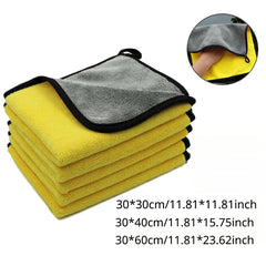 4PCS Microfiber Cleaning Towel Car Cleaning Cloths Professional Detailing