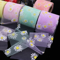 Small Daisy Mesh Tulle Roll DIY Headwear Hair Accessories