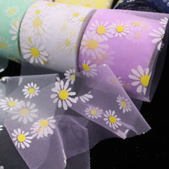 Small Daisy Mesh Tulle Roll DIY Headwear Hair Accessories