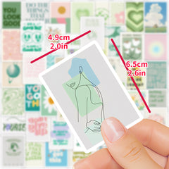 50pcs Inspirational Graffiti Waterproof Stickers for Notebook Water Cups