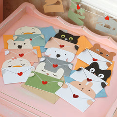 Animal Cartoon Birthday Greeting Card Postcard