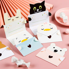 Animal Cartoon Birthday Greeting Card Postcard