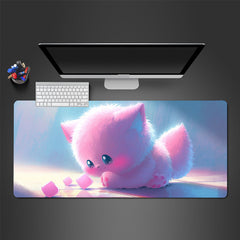 Cute Monster Mousepad HD Keyboard Pad Anti Slip Office Mat