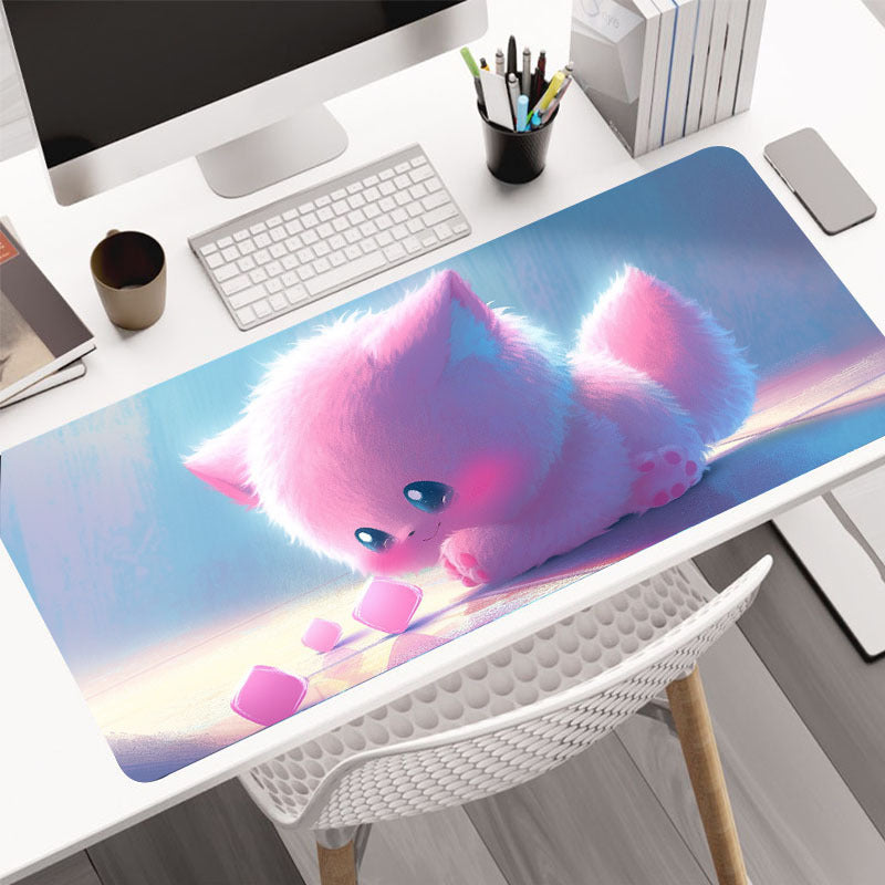 Cute Monster Mousepad HD Keyboard Pad Anti Slip Office Mat