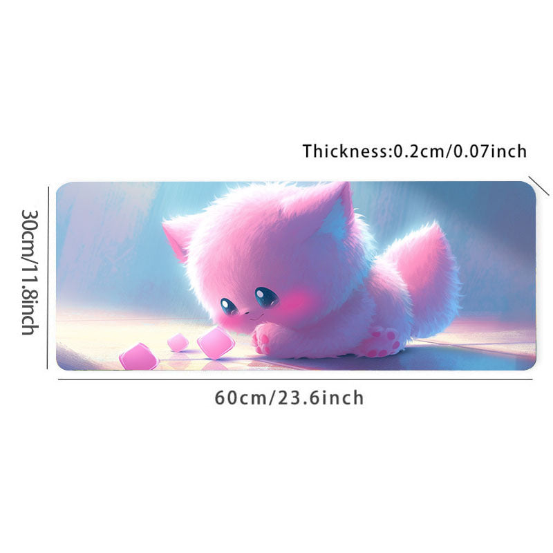 Cute Monster Mousepad HD Keyboard Pad Anti Slip Office Mat