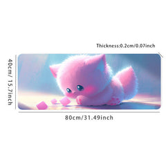 Cute Monster Mousepad HD Keyboard Pad Anti Slip Office Mat