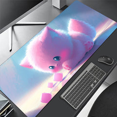 Cute Monster Mousepad HD Keyboard Pad Anti Slip Office Mat