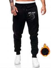 Gothic Dark Night Drawstring Sweatpants Loose Fit Casual Joggers Men