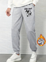 Gothic Dark Night Drawstring Sweatpants Loose Fit Casual Joggers Men
