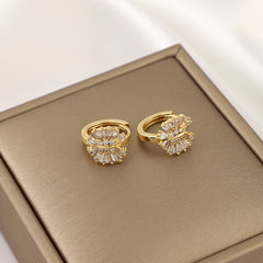 Zircon Butterfly Earrings - Wedding, Banquet Jewelry Gift